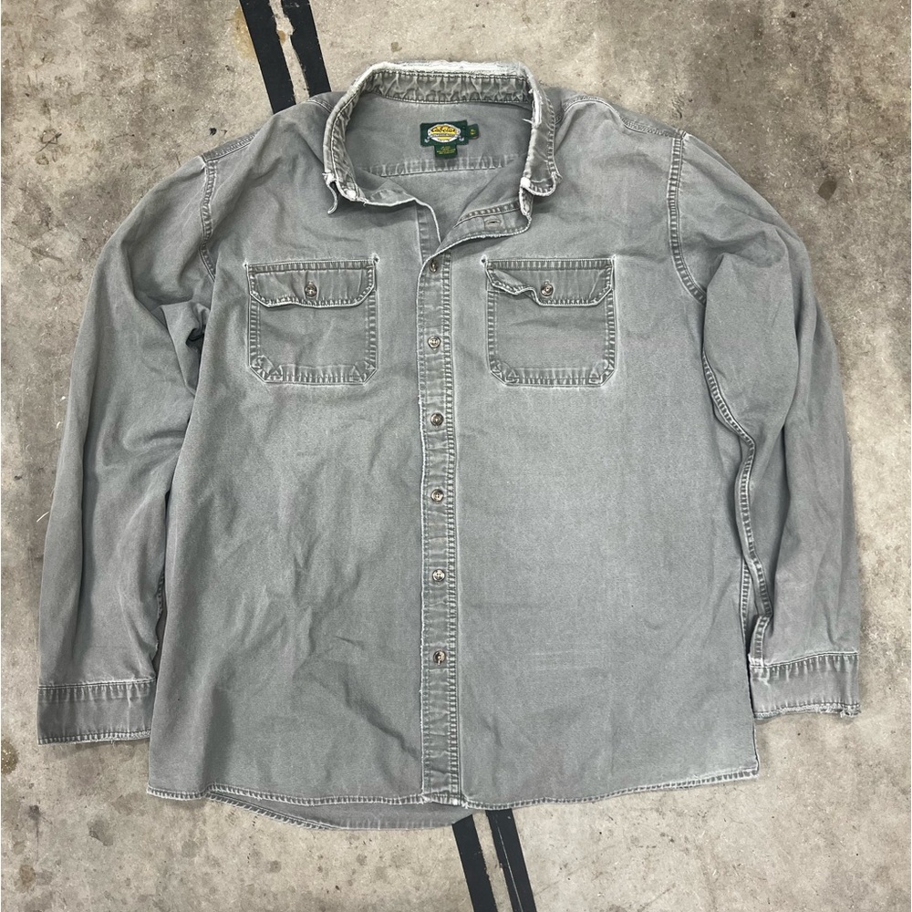 Distressed Cabelas Button Up